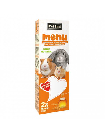 PET INN Menu Tyčinky pre králika medové 100g