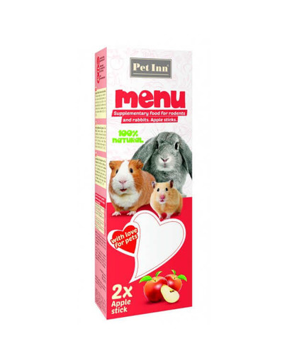 PET INN Menu Tyčinky pre králika jablkové 100g