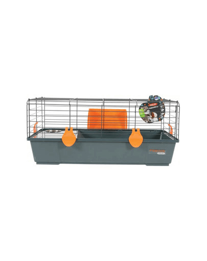 ZOLUX Klietka Indoor 80 cm sivo / oranžová