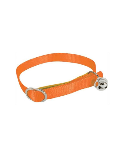 ZOLUX Obojok pre mačky  Nylon 30 cm / 10 mm oranžový