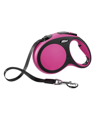 FLEXI Vodítko automatické New Comfort XS Opasok 3 m ružové
