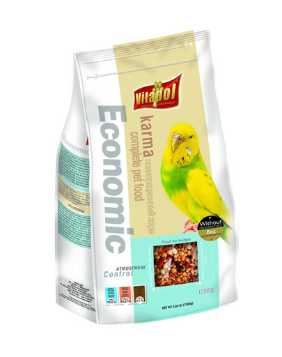 VITAPOL Krmivo pre andulky ECONOMIC 1200g + SMAKERS ZADARMO