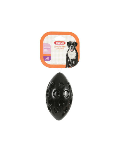 ZOLUX Hračka TPR Bubble loptička oválna 14 cm čierna