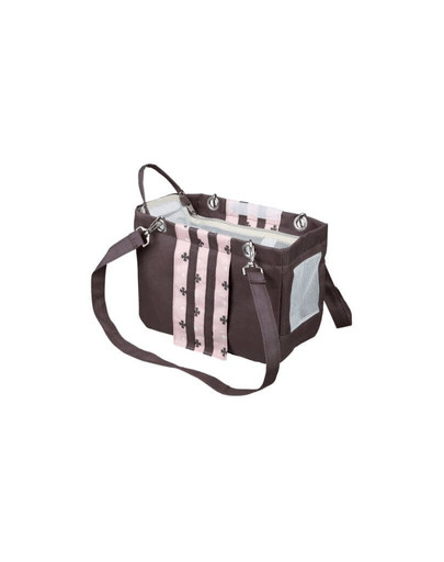 TRIXIE Cestovná taška FINA 14 × 20 × 26 cm šedo - ružová
