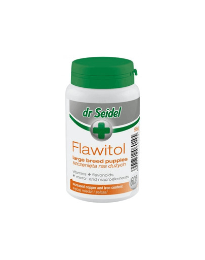 DERMAPHARM Flawitol Dla Szczeniąt Dużych Ras 60 tab.