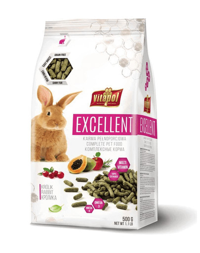 VITAPOL Excellent Krmivo plnohodnotné pre králika 500 g