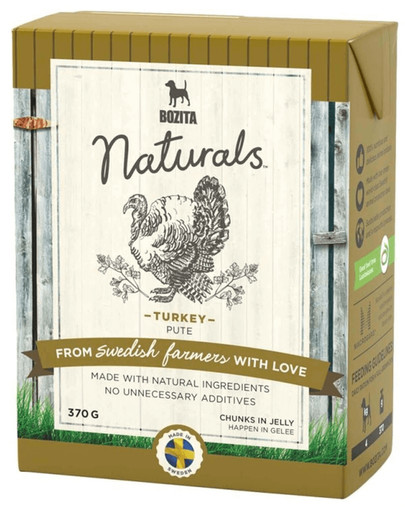 BOZITA Naturals Dla Psa z Indykiem 370 g