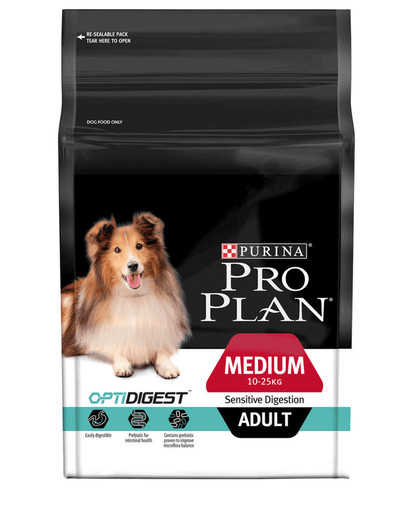 PURINA Pro Plan Medium Adult Sensitive Digestion OptiDigest Jagnięcina 3 kg