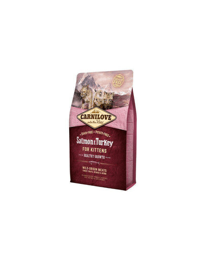 CARNILOVE Cat Grain Free Salmon & Turkey Kittens Healthy Growth 2kg