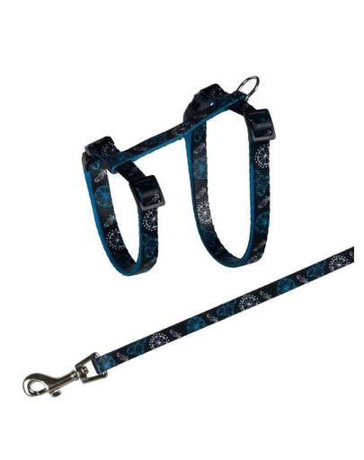 TRIXIE Postroj s vodítkom pre mačky  Nylon 27-45 cm / 1.20 m