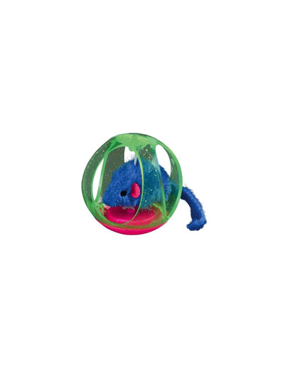 TRIXIE 22 Piłeczki Z Myszką Bobo Pluszowe/Plastikowe O 6 cm