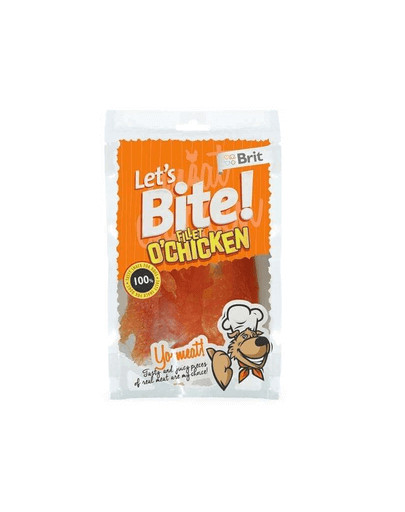 BRIT Let 's Bite Dog Fillet O'Chicken 80g