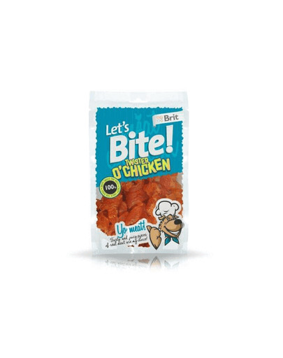 BRIT Let 's Bite Dog Twister o'Chicken 80g