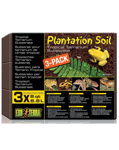 ExoTerra Podložka Plantation Soil 8.8L 3ks