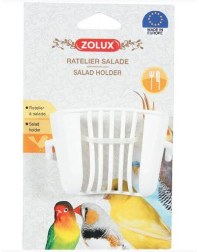 ZOLUX Plastové kŕmidlo pre vtáky na šalát 4,5x6,5x4,5 cm