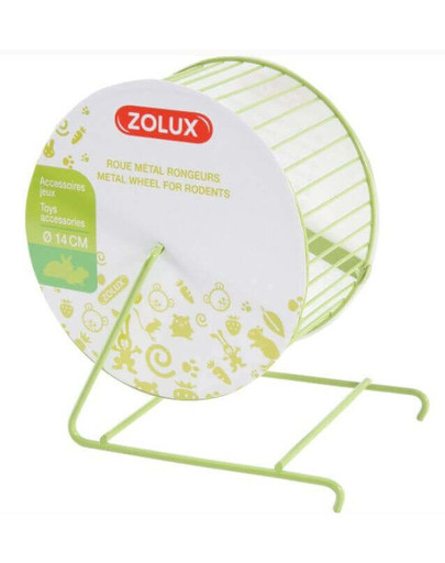 ZOLUX Bežecké koleso kovové 18 cm akvamarínové