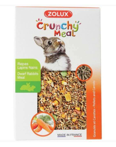 ZOLUX Crunchy Meal Pokrm pre zakrpatené králiky 800 g