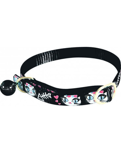 ZOLUX Obojok nylonový pre mačky  Ladycat 30 cm čierny