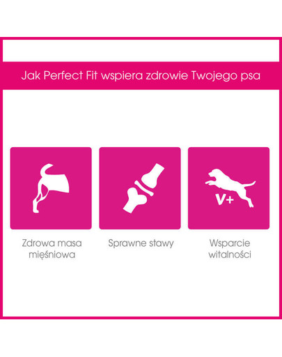 PERFECT FIT Adult (1+ lat) Bohaté na kuracie mäso pre psov stredných a veľkých rás 11 + 3,5 kg GRATIS