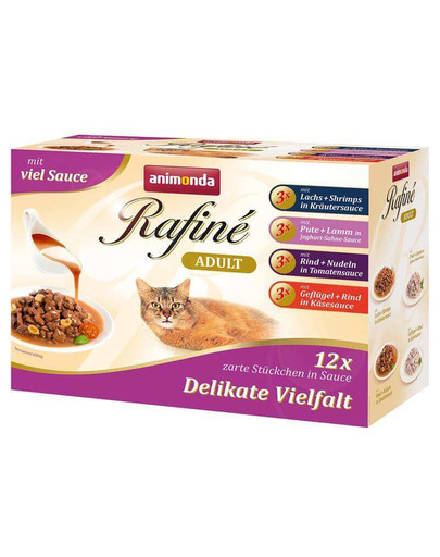 ANIMONDA Rafine delikate vielfalt 12x100g mix príchutí