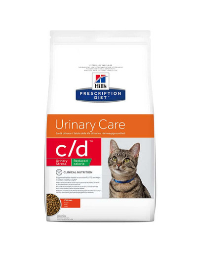 HILL'S Prescription Diet Feline c / d Stress Reduced Calorie Chicken 8 kg