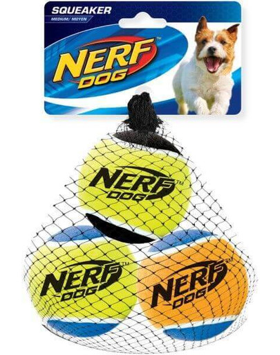 NERF Pískajúca tenisová lopta S 3ks