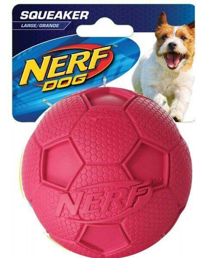 NERF Squeaker Soccer Ball pískajúca lopta L zelená/červená