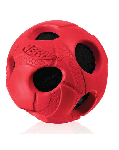 NERF Balón pískacia lopta L zelená/červená