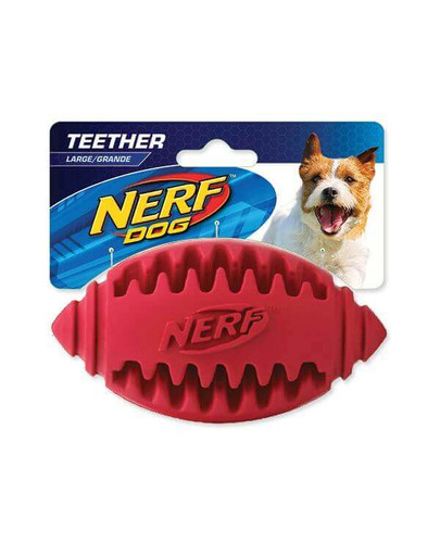 NERF Gumová loptičká na zubnú starostlivosť L nebesky modrá / červená