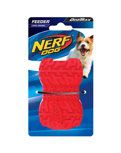 NERF Gumová pískacie pamlsková hračka M červená / zelená