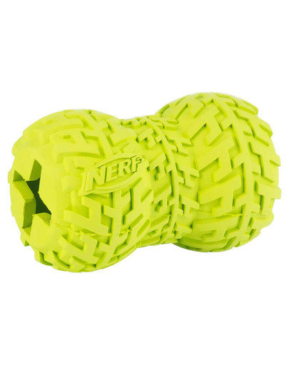 NERF Gumová pískacie pamlsková hračka M červená / zelená