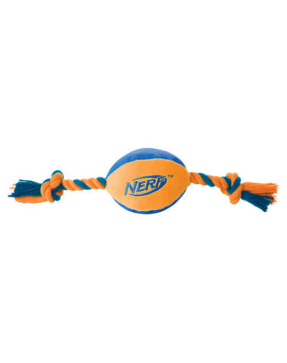 NERF Nylonová lopta s povrazom M zelená/oranžová