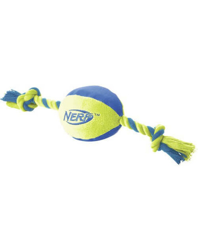 NERF Nylonová lopta s povrazom M zelená/oranžová