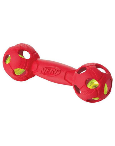 NERF Pískacia činka LED stredná nebesky modrá/červená 2ks
