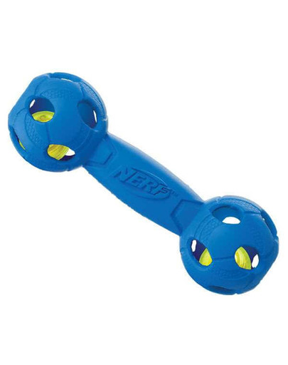 NERF Pískacia činka LED stredná nebesky modrá/červená 2ks