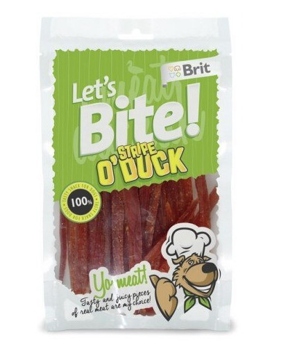 BRIT Care Let 's Bite Dog Stripe O'Duck 80g
