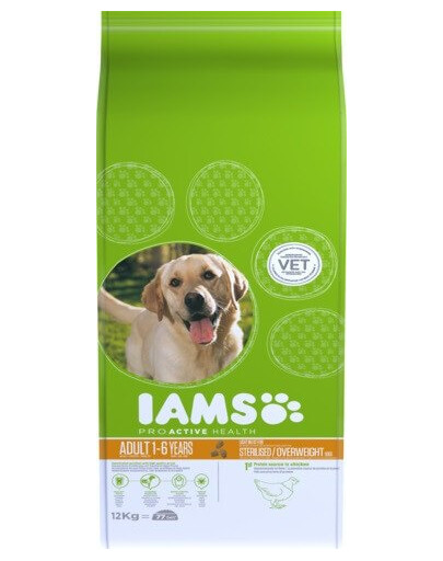 IAMS ProActive Health Adult Light in Fat for Sterilsed / Overweight dogs Chicken 1 kg