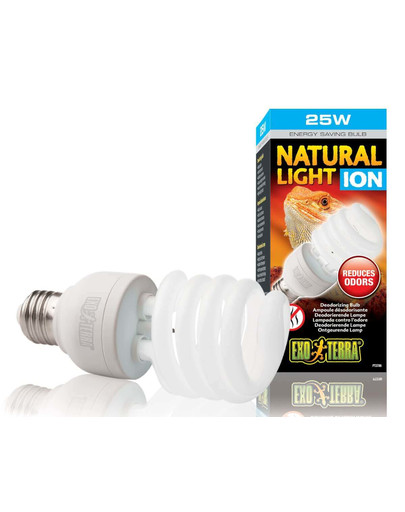 EXOTERRA Żarówka Natural Light Ion 25W neutralizuje zapachy
