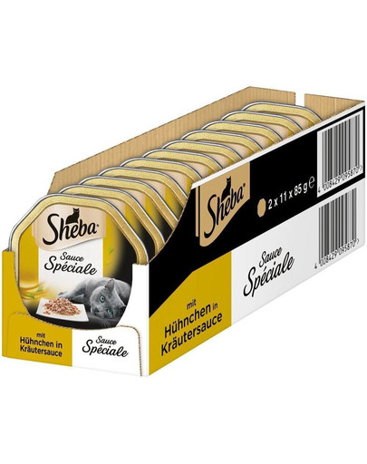 SHEBA Frykas kurczak w ziołowym sosie 22 x 85g