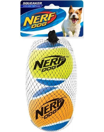 NERF Pískajúca tenisová lopta L 2ks