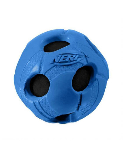 NERF Balón pískacia lopta S zelená/nebesky modrá