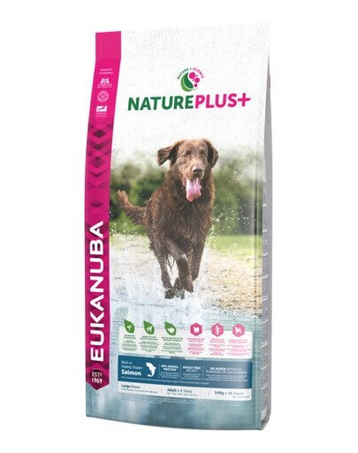 EUKANUBA Nature Plus+ Adult Large Breed Rich in freshly frozen Salmon 14 kg