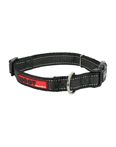 ZOLUX  Nastaviteľný obojok  mOOV 30-37 cm / 15mm čierny