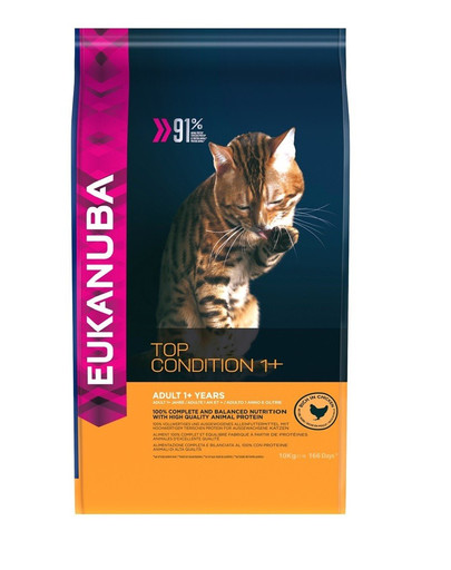 EUKANUBA Cat Adult All Breeds Top Condition Chicken & Liver 400 g