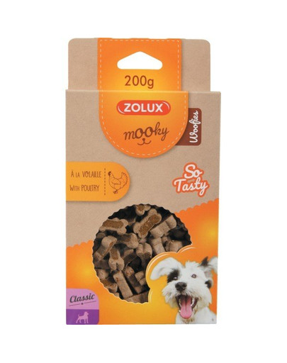 ZOLUX Mooky Classic Woofies kuracie 200 g
