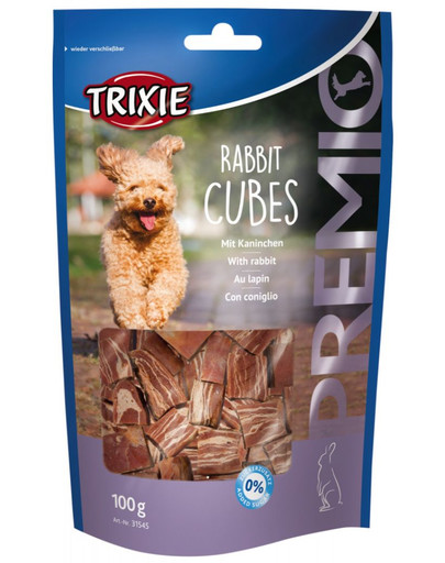 TRIXIE Maškrta PREMIO Rabbit Cubes 100g