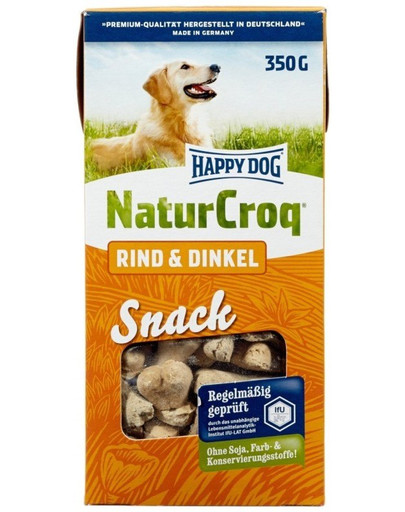 HAPPY DOG Natur Snack Rind + Dinkel 350 g