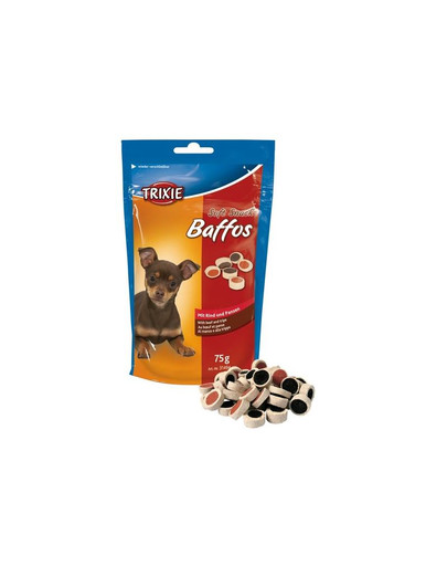 TRIXIE Soft Bits Krúžky hovädzie s držkami 75 g