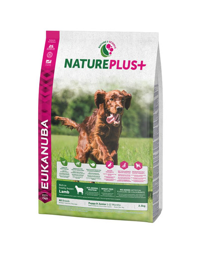 EUKANUBA Nature Plus+ Puppy & Junior Rich in freshly frozen Lamb 2,3 kg