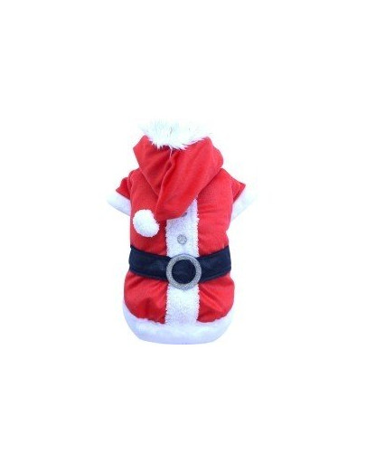 DOGGY DOLLY Kostým Santa Claus červený, XXS 13-15 cm/26-28 cm
